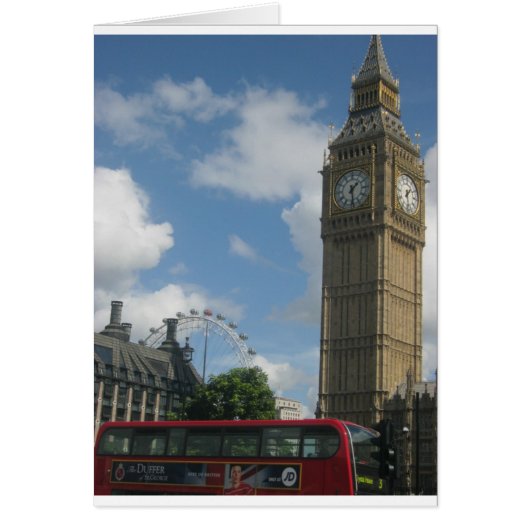 London Eye & Big Ben Cards (Front)