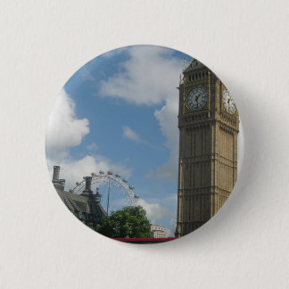 London Eye & Big Ben Pinback Button