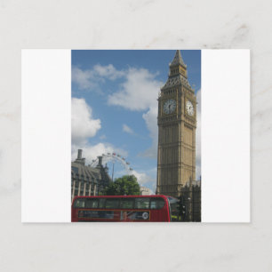 London Eye & Big Ben Postcard