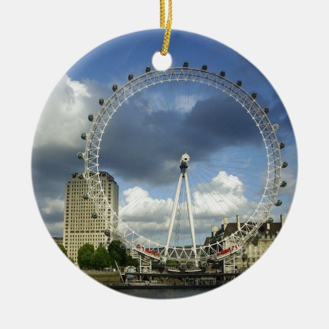 London Eye Ceramic Ornament (Front)