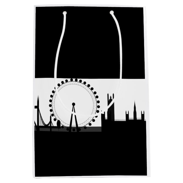 London Eye City Ferris Wheel England Gift Bag (Front)