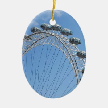 London Eye Ferris Wheel Ceramic Ornament by MindfulPrints at Zazzle