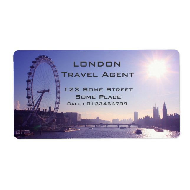 London Eye Label (Front)