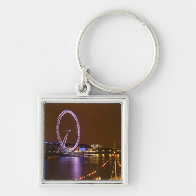 London Eye, River Thames and lights from Keychain (Front)