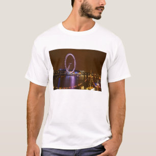 London Eye, River Thames and lights from T-Shirt