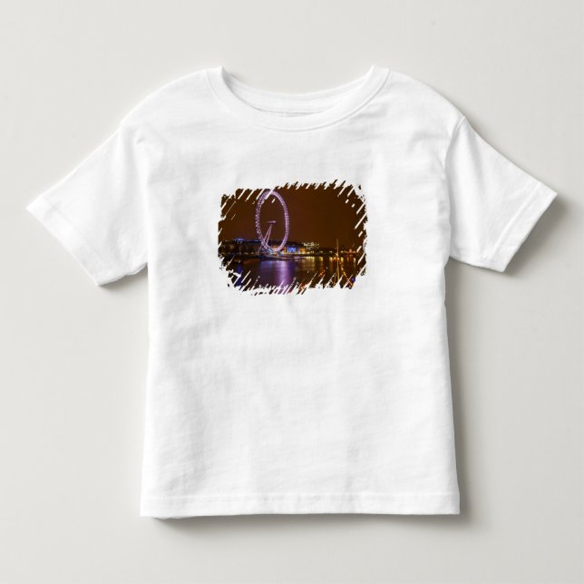 London Eye, River Thames and lights from Toddler T-shirt (Front)