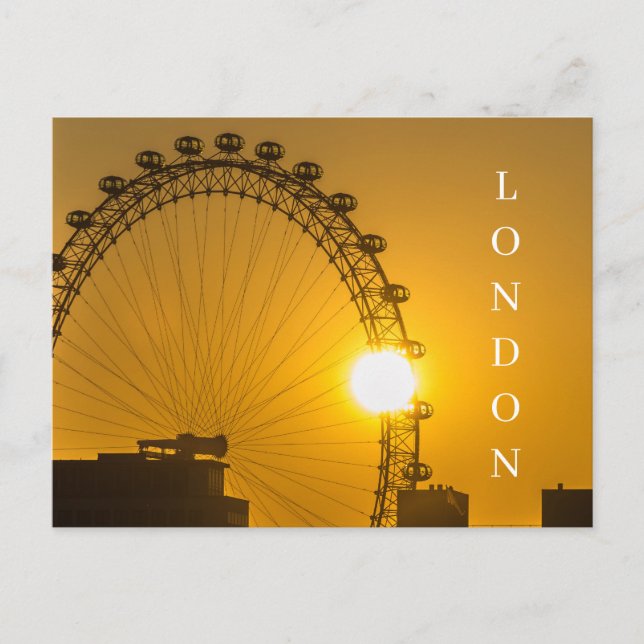 London Eye silhouette postcard (Front)