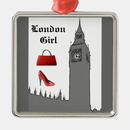 London Fashion Big Ben Christmas Ornament