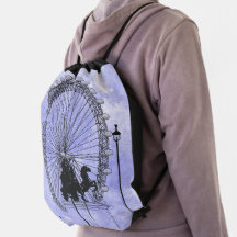 London Ferris Wheel Blue Cloud 