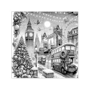 London Festive Splendor Christmas Post Self-inking Stamp