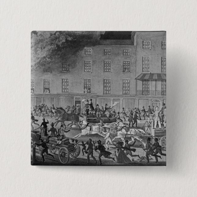 London Fire Engines Button (Front)