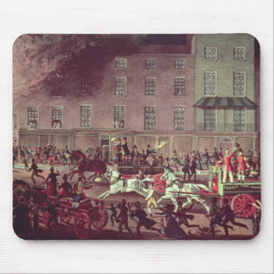 London Fire Engines, engraved by R.G. Reeve Mouse Pad
