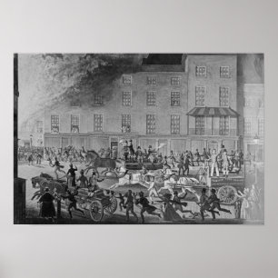 London Fire Engines Poster