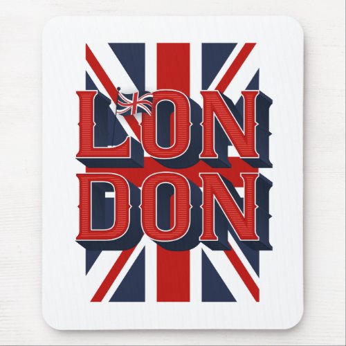 London Flag Computer Mousepad
