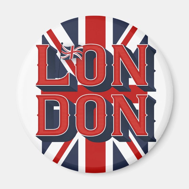 London Flag Magnet (Front)