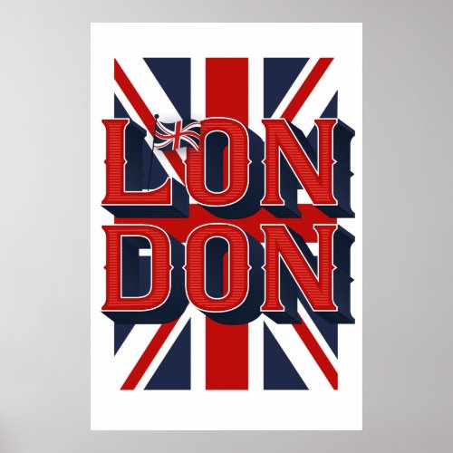 London Flag Poster 24x36