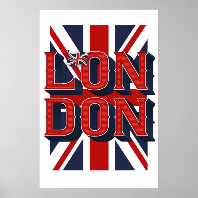 London Flag Poster (24x36) (Front)