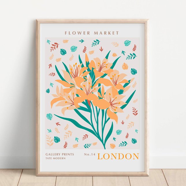 London Flower Market Botanical Poster (Creator Uploaded)