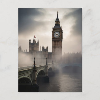 London Fog Big Ben Postcard