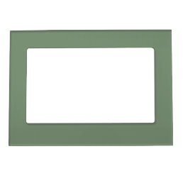 London Frost Muted Green Solid Color Print, Earthy Magnetic Frame