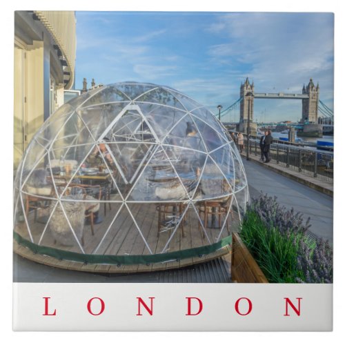 London giant igloo view ceramic tile