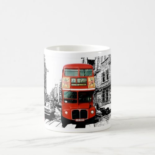 London Gift Mug with Red Bus