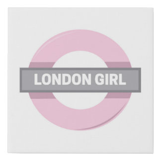 London Girl Tube Sign Underground Artwork