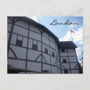 london globe theatre postcard