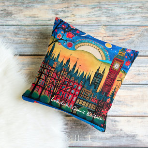 London Great Britain Throw Pillow