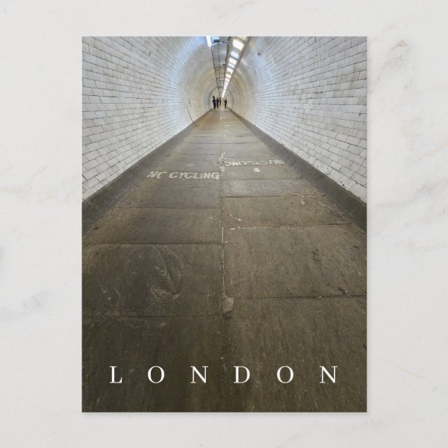 London Greenwich Foot Tunnel view postcard (Front)