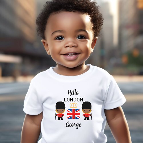 London Guards Dark Skin Name Toddler T_Shirt