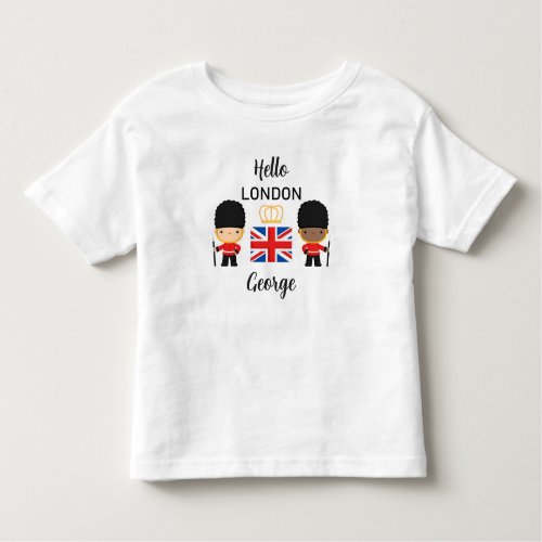 London Guards Mixed Skin Boy Name British England Toddler T_shirt
