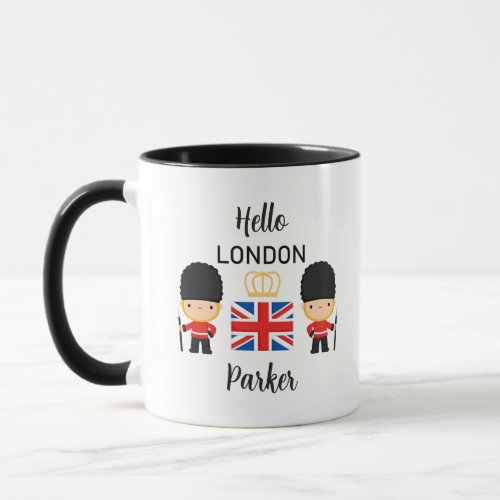 London Guards Name Monogram British England Mug
