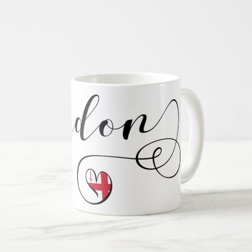 London Heart Mug England Coffee Mug