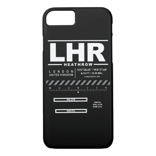 London Heathrow Airport LHR iPhone Case