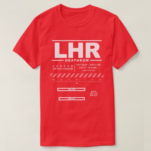 London Heathrow Airport LHR Tee Shirt