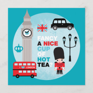 London high tea lunch invite