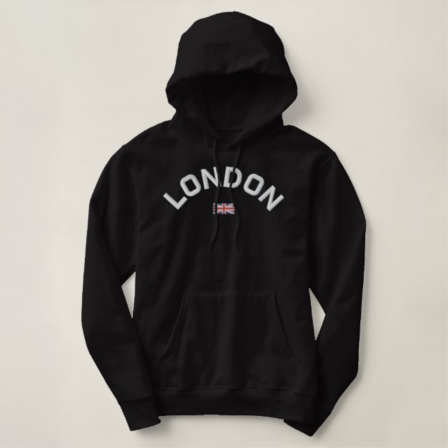 London Hoodie - London England (Design Front)