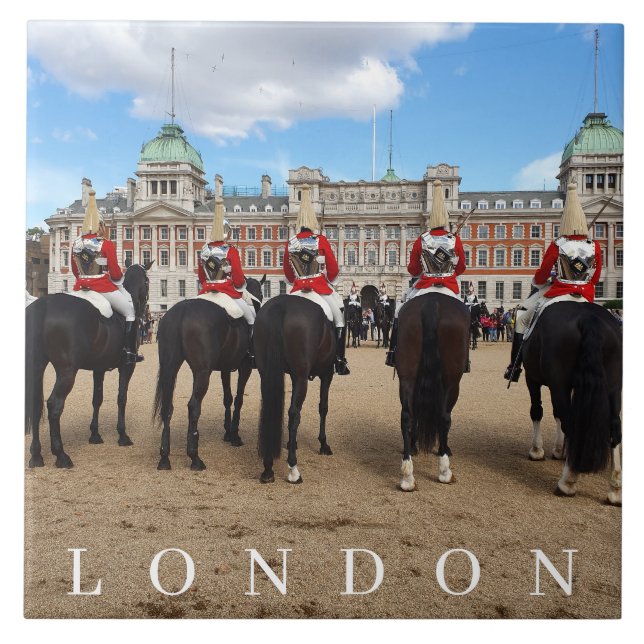 London Horse Guards ceramic tile (Front)