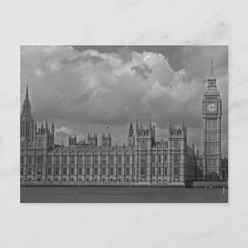 London Houses of Parliament  Big Ben Postcard