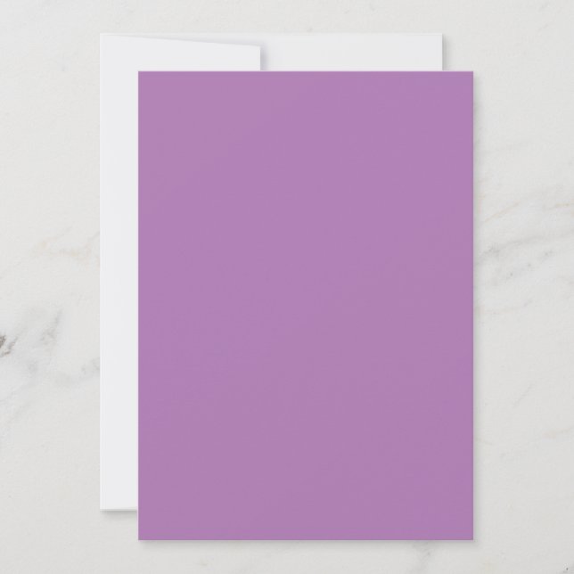 London Hue,Opera Mauve,Pale Purple, Invitation (Front)