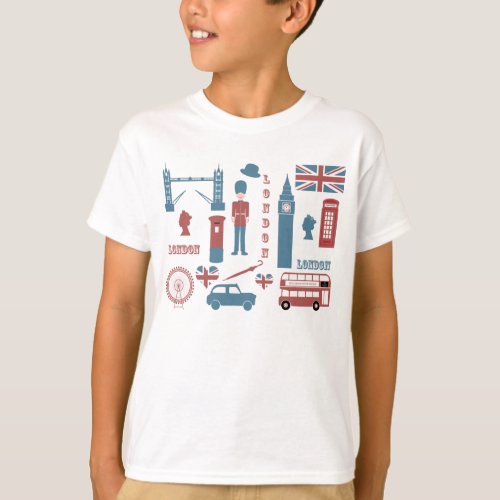 London Icons Retro Love kids white t_shirt