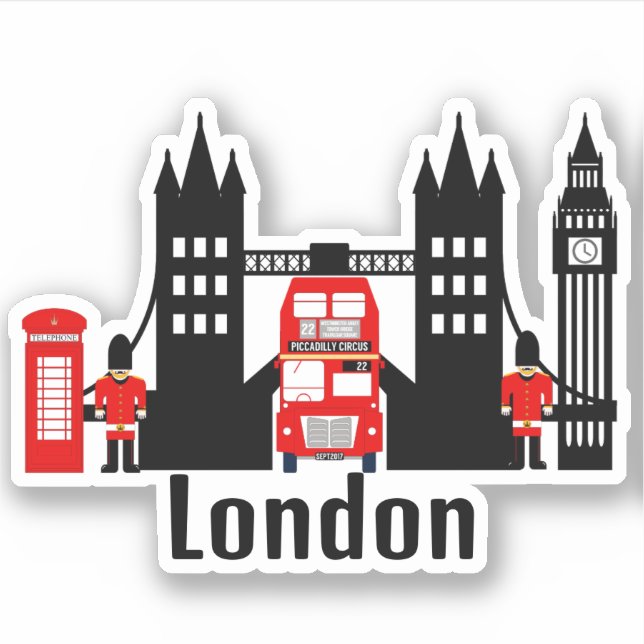 London icons sticker (Front)