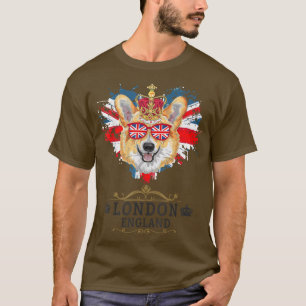 London Idea For Kids With Union Jack UK Flag & Cor T-Shirt