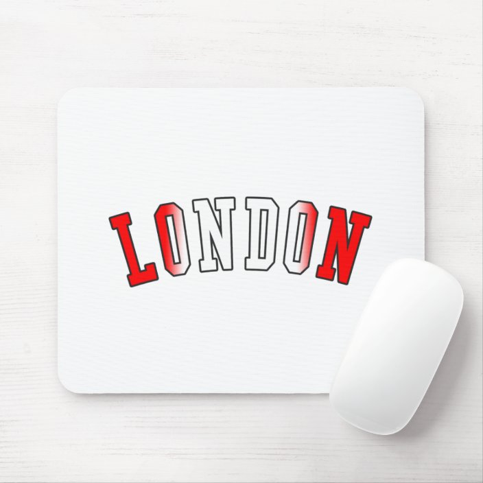 London in Canada National Flag Colors Mouse Pad