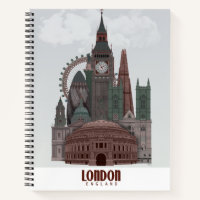 London in Clouds Red and Green