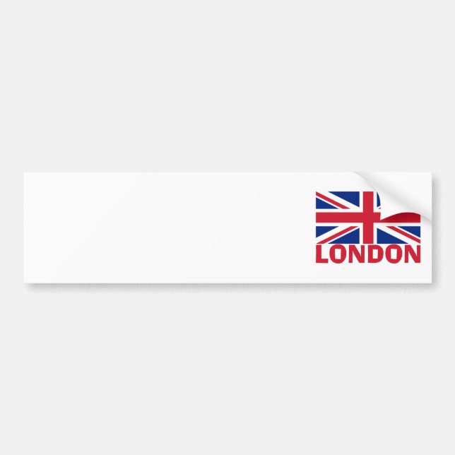 London in Red Bumper Sticker (Front)