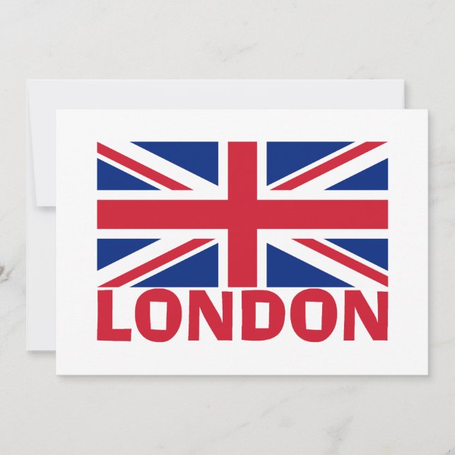 London in Red Invitation (Front)