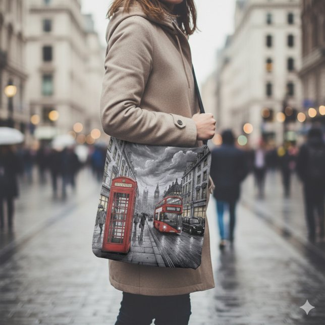 London in Winter Crossbody Bag (I love London In Winter Tote Bag)