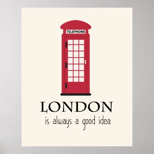 London Is always a Good Idea Poster
